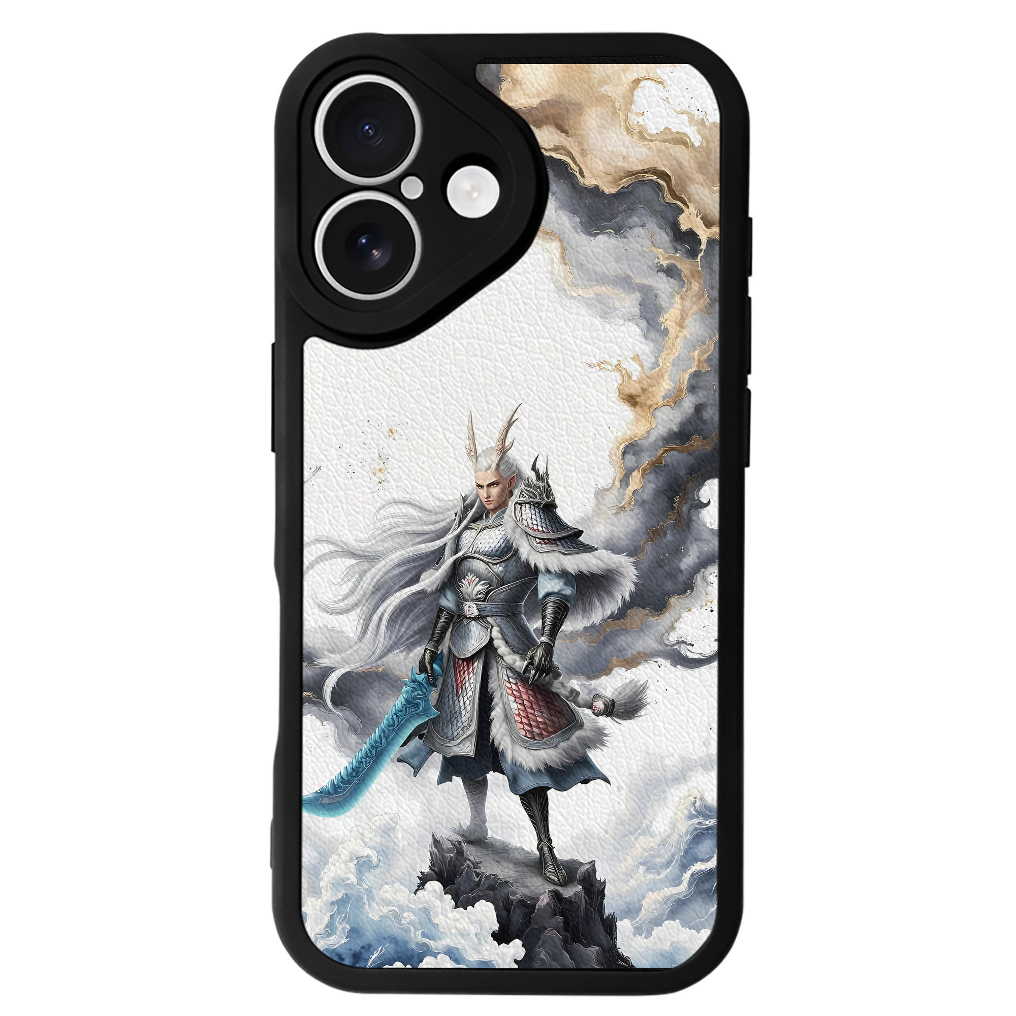 （画像用） Ne Zha 2 ナタ 魔童の大暴れ 【iPhone 16シリーズ対応】シリコンスマホケース（レザー調） 材質：シリコン